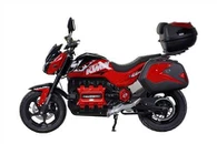 Elektrisk Dubbel Sport Motorcykel Med Lådor